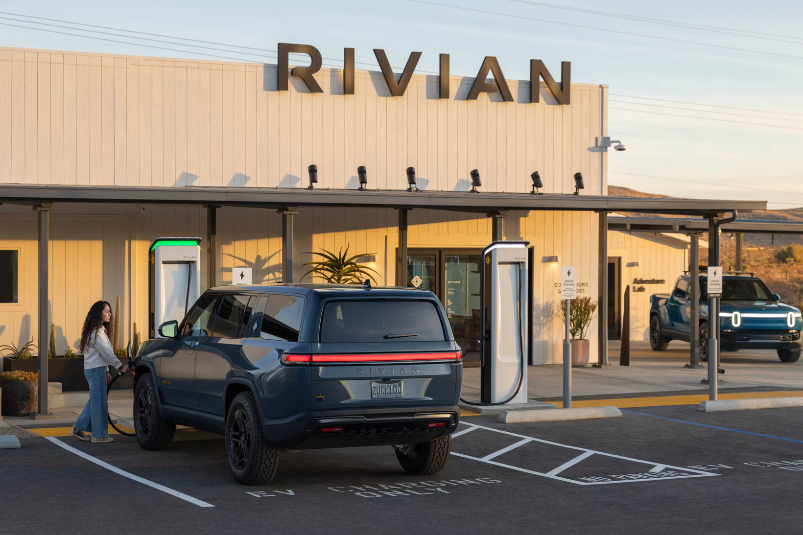 U.S. electric vehicle maker Rivian fell in both production and deliveries in the second quarter