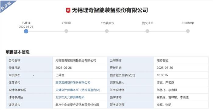 Customers cover CATL/BYD! Richie Intelligence's GEM IPO was accepted
