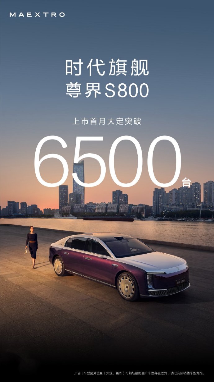 The Zunjie S800 Dading exceeded 6,500 units